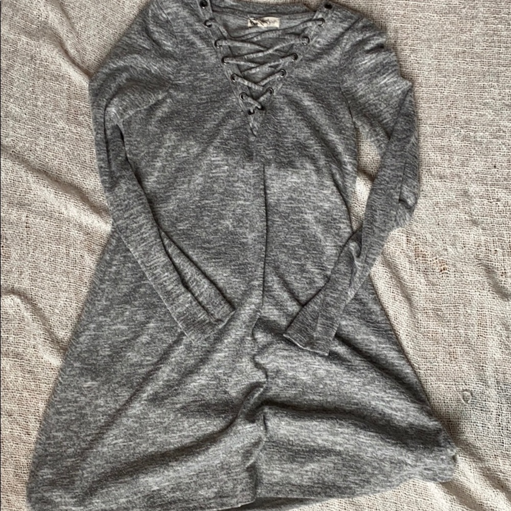 gray dress